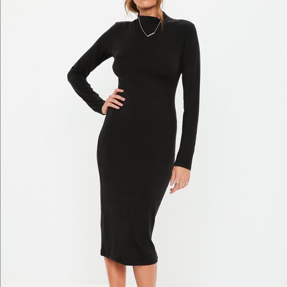 Missguided Dresses & Skirts - Missguided NWT Black long sleeve midi